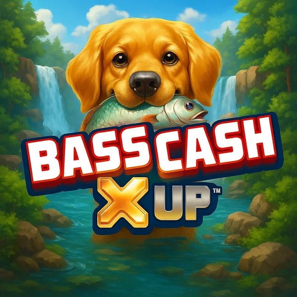 Bass Cash X UP slot icon by Alchemy Gaming, available at Zeus Bingo