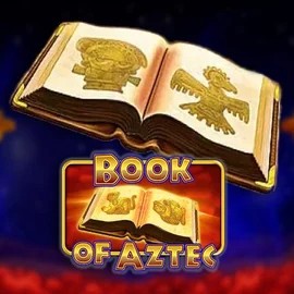 Slots logo of Book of Aztec from Amatic Industries at Zeus Bingo