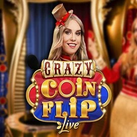 Crazy Coin Flip game by Evolution – logo hosted on Zeus Bingo