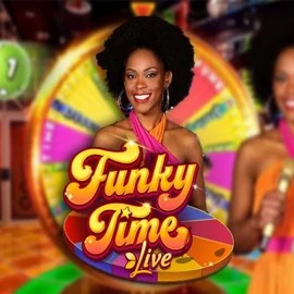 Live Casino logo of Funky Time from Evolution at Zeus Bingo