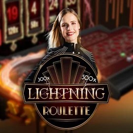 Lightning Roulette slot icon by Evolution, available at Zeus Bingo