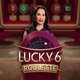 Official Live Casino logo: Lucky 6 Roulette by Pragmatic Play at Zeus Bingo